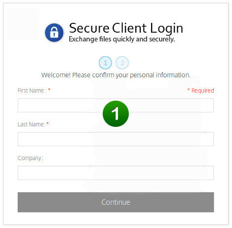 Portal activation page — confirm personal information