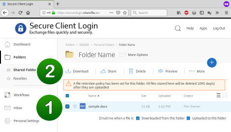 Download button appearing after file selection